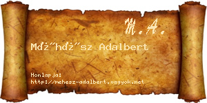 Méhész Adalbert névjegykártya